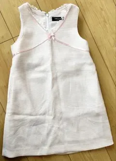 COMME CA ISM サイズ110cm ワンピース ピンク×白