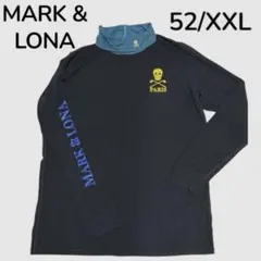 【マークアンドロナ】タートルネック 長袖シャツ ブラック 52/XXL トップス