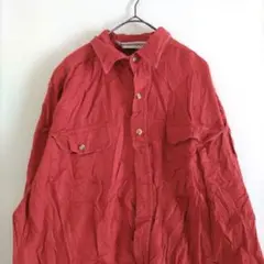 McGREGOR 長袖シャツ 赤 トップス レディース 無地 カラー シンプル