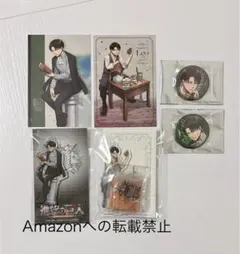 進撃の巨人　リヴァイ　アクリルスタンド　缶バッジ　ポストカード　バースデー