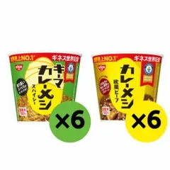 新品 日清食品 カレーメシ スパイシーキーマ×6 欧風ビーフ×6 12食セットのサムネイル