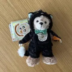 ダッフィー 黒猫コス ぬいぐるみバッジ ぬいば