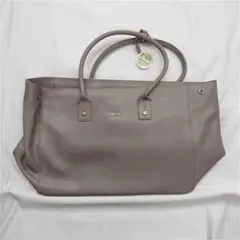 ■フルラ FURLA レザー トートバッグ グレージュ系 レディース