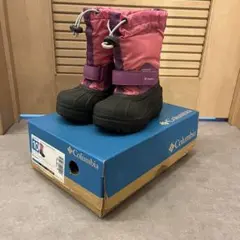 Columbia 防水長靴 15センチ　ピンク・紫