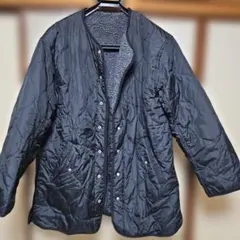 黒 キルティングジャケット フリース裏地　リバーシブルです