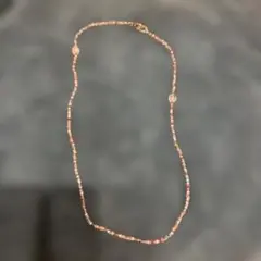 マルチカラービーズネックレス