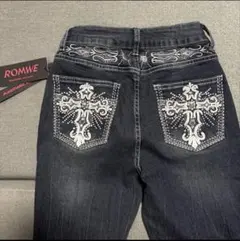 00s《archive》grunge denim pants_opium_Y2K