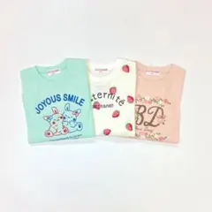子供服 女の子 110cm 長袖 Tシャツ まとめ売り 新品 YFN63-1