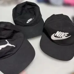 NIKE PUMA キャップ 3点セット ブラック