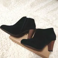 スエード　ショートブーツ　ブーティ
