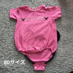 ミニーちゃん半袖ロンパース