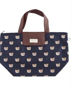新品★ポールアンドジョー　アクセソワ　エコバッグ　 キャットモチーフ　ネイビー