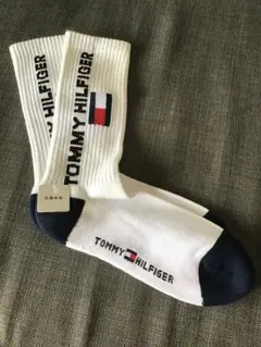 新品【TOMMY HILFIGER/トミーヒルフィガー】靴下/23-25cm★白のサムネイル