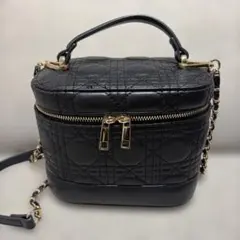 2Wayキルティングチェーンショルダーバニティバッグ グレイル GRL