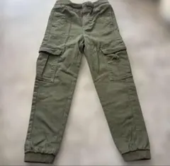 H&M キッズ カーゴパンツ カーキ 120cm