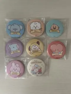 BT21 缶バッジ セット COOKY RJ CHIMMY BTS