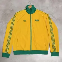 【XLサイズ】アンブロ ブラジル代表 トラックジャケット ラスタカラー 刺繍ロゴ