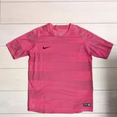 Nike DRI-FIT ストライプ Tシャツ ピンク L