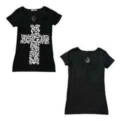 00s ローズ クロス Tシャツ Vkei お兄系 archive Y2k 平成