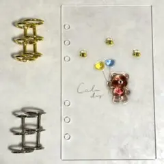 ✨pmpm様専用✨A6 アクリルレジンバインダー　リング付き　韓国　貯金