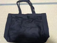 メッシュ付きトートバッグ(黒)
