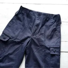 【デッドストック】90s オランダ軍 実物 ネイビー コットン・ベイカー BDU