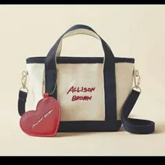 アリソンブラウン ショルダー ミニトート＆ミラーチャーム