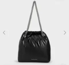 CHARLES & KEITH ショルダーバッグ ブラック　Caia カイアのサムネイル