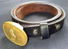 激レア ヴィンテージ ポロラルフローレン 本革＆ゴールド金具 ベルト ロゴ型押し 2025年最新】ラルフローレン バックルベルトの人気アイテム - メルカリ