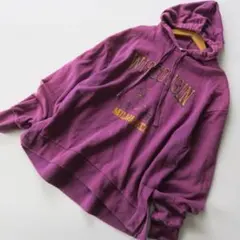 状態良好！アースミュージックアンドエコロジー★アニマルロゴフードパーカー★F