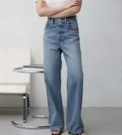 AZUL by moussy ハイウエストデニム