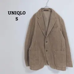 ユニクロ　テーラードジャケット　コーデュロイ　ポケット　羽織　S