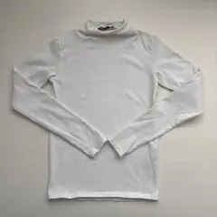 ZARA ホワイト タートルネック長袖Tシャツ