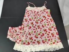 未使用品　nico inner shop　ベビードール　M　チェリー　さくらんぼ