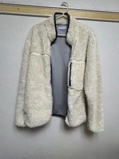 FREAK'S STORE ボアフリースジャケット アイボリーＬ