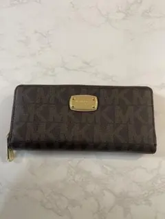 MICHAEL KORS ブラウンレザー長財布
