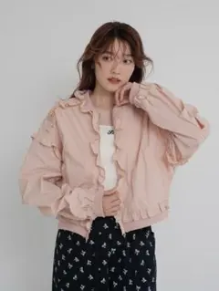 jumelle frill light jacket ピンク