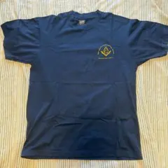 90s ヴィンテージ フリーメイソン Tシャツ 半袖 黒 サンフェード