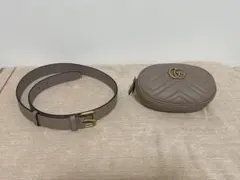 GUCCI GGマーモント ベルトバッグ