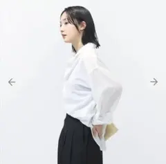 新品未使用TIGORA (ティゴラ)シアーシャツ Mサイズのサムネイル