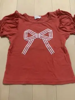 a poche biscuit オレンジ Tシャツ 100