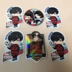 ブルーロック　セリア　ステッカー　缶バッジ　糸師凛