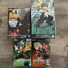 僕のヒーローアカデミア 緑谷出久 爆豪勝己 プライズフィギュア 4点セット