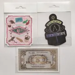 ハリーポッター ステッカー3枚セット ハニーデュークス ホグワーツ特急 未使用