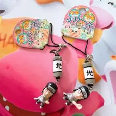ナルト　フィギュアストラップ　キーホルダー　チェーン　根付　日向ネジ　当時物のサムネイル