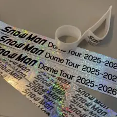 SnowMan DomeTour 2025-2026 銀テープ 3本音符1個