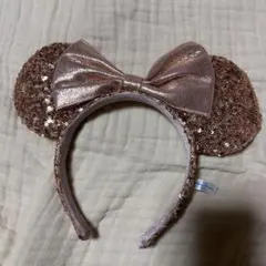 ミッキーマウス耳付きカチューシャ ローズゴールド