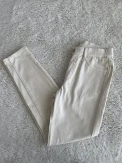 UNIQLO ウルトラストレッチレギンスパンツ オフホワイト M【補正あり】