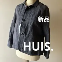 新品訳ありHUIS.長袖シャツブラック黒遠州織物ハウスブラウス - メルカリ