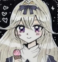 手描きイラスト オリジナル 名探偵プリキュア 森亜るるか